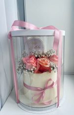Boîte à Gâteau Cylindrique Transparente - 26*26*33cm – Image 5
