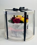 Boîte à Gâteau Cylindrique Transparente -26*26*25cm – Image 3