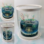 Boîte à Gâteau Cylindrique Transparente -26*26*25cm – Image 2