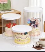 Boîte à Gâteau Cylindrique Transparente - 26*26*33cm – Image 7