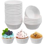 Caissettes Cupcakes (200pcs)- Blanc