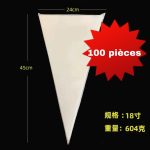 Lot de poches à douilles jetables - 100 pièces
