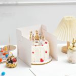 Boîte à Gâteau Blanche avec Fenêtre+ Support-30*30*20cm – Image 3