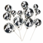 Cake Topper - 12 pcs Boules Décoratives - Disco