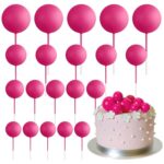 Cake Topper - 20 pcs Boules Décoratives-Rose