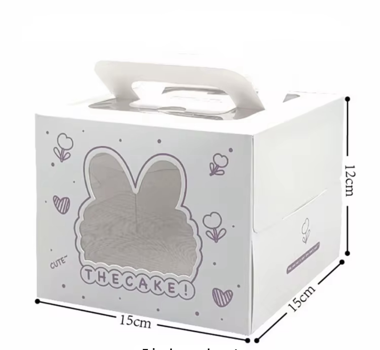 screenshot-117 Boîte à Gâteau avec Poignée + Semelle-15*15*12cm – Image 1