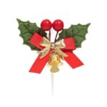 Lot de 5 Cake Toppers Noël - Houx #3