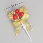 Lot de 5 Cake Toppers Noël - Houx #4