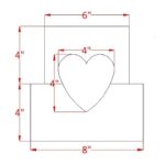 Cake Dummy - Cœur  (2pièces DIY) – Image 3