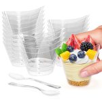 Lot de 10 Pots à Dessert + 10 Cuillères