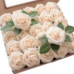 Fleurs Artificielles - 25 Roses - Champagne