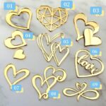 Lot de 11 Cake Toppers - Cœurs