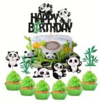 Set de 25 Cake Toppers - Thème Panda