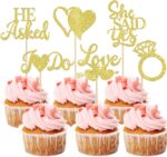 Set de 12 Cake Toppers - Mariage