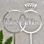 Cake Topper - Mr&Mrs Argent