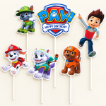 Cake Toppers Paw Patrouille - Lot de 6 pièces