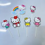 Cake Toppers  hello kitty - Lot de 6 pièces