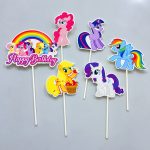 Cake Toppers my little poney - Lot de 6 pièces