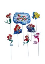 Cake Toppers Ariel - Lot de 8 pièces