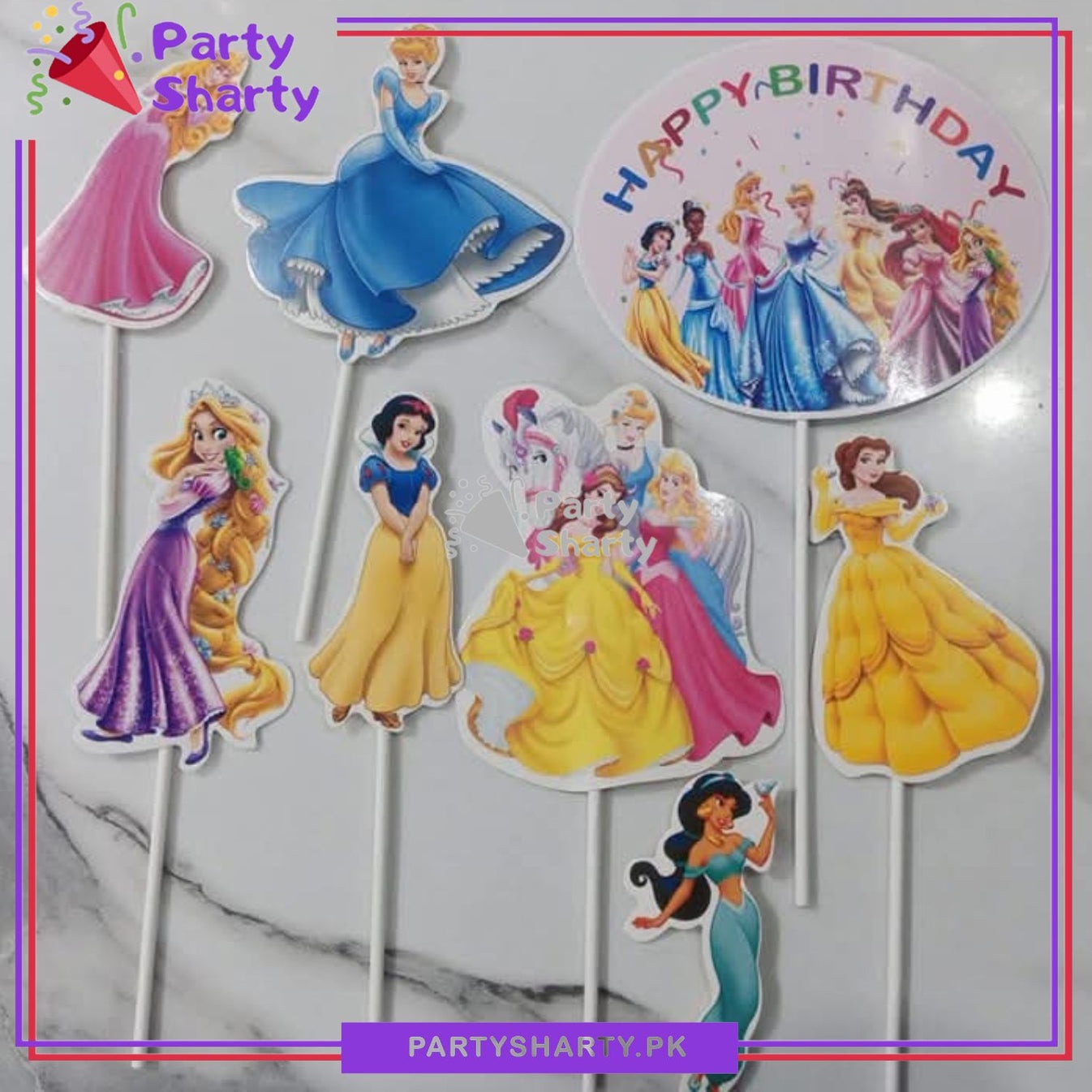 img_2967 Cake Toppers princesses - Lot de 8 pièces – Image 1