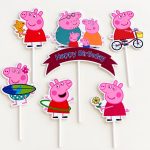 Cake Toppers peppa pig - Lot de 6 pièces